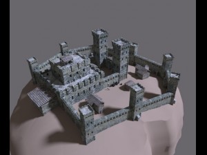 medieval castle Model 3D