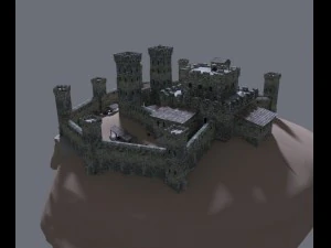 medieval castle 3D Model