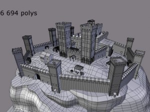 medieval castle Model 3D