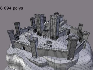 medieval castle 3D Model