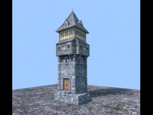 medieval tower 3D Model