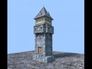 중세 탑 3D 모델