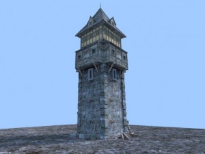 medieval tower 3D Model