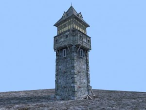 medieval tower 3D Model