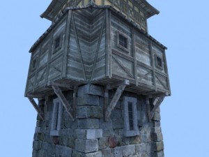 medieval tower 3D Model