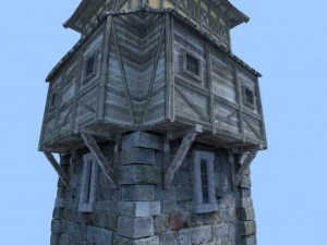 medieval tower 3D Model