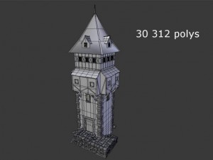 medieval tower 3D Model