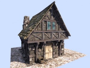 medieval house 3D Модель