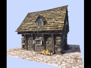 medieval house 3D Модель