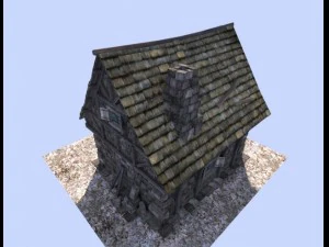 मध्ययुगीन घर 3D मॉडल