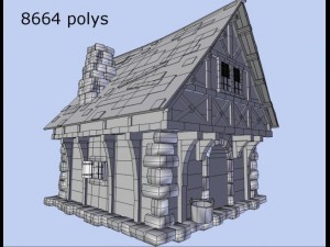 medieval house 3D Модель