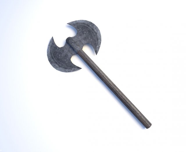 medieval axe 3D-Modell .c4d .max .obj .3ds .fbx .stl .blend 
