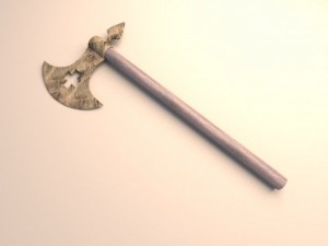 medieval rusty axe 3D Model