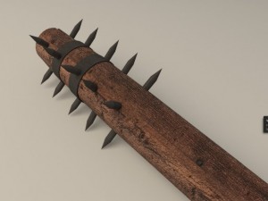 medieval club 3D Model