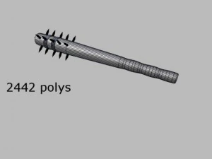 medieval club 3D Model