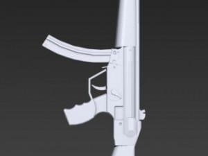 mp5 submachine rifle Modelo 3D