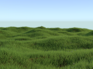 grass with flowers Modelo 3D