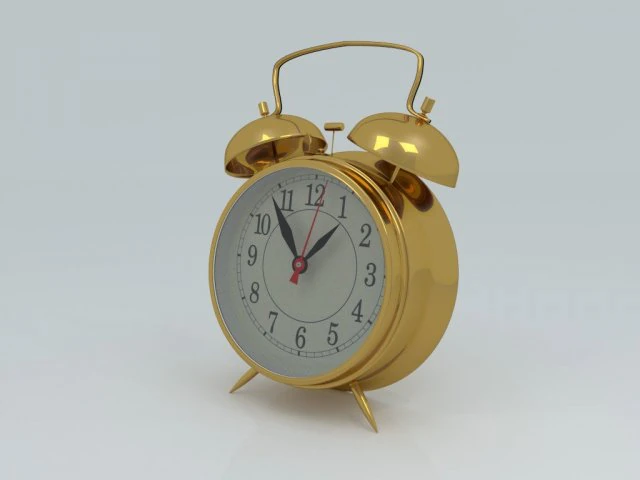alarmclock 3D Model .c4d .max .obj .3ds .fbx .stl .blend 
