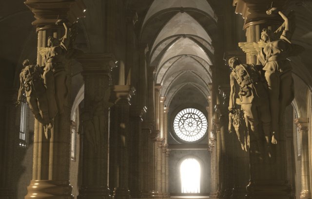 church interior 3D Model .c4d .max .obj .3ds .fbx .stl .blend 