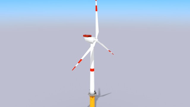 wind turbine - low poly 3Dモデル .c4d .max .obj .3ds .fbx .stl .blend 