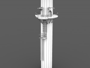 wind turbine - low poly 3Dモデル