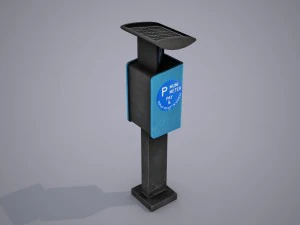 parking meter - low poly 3D Model