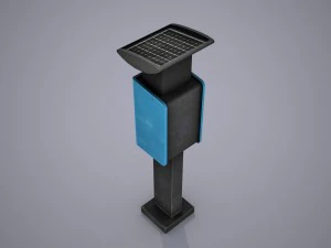 parking meter - low poly 3D Model
