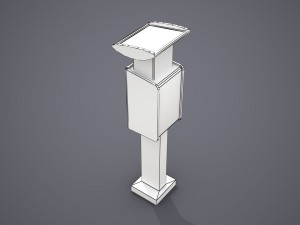 parking meter - low poly 3Dモデル