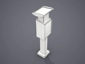 parking meter - low poly 3D Model