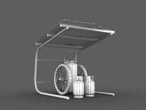 fire extinguisher - low poly 3D Model
