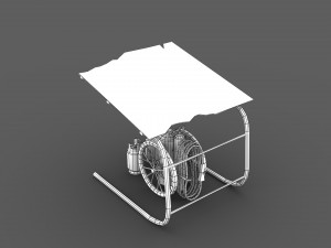 fire extinguisher - low poly 3D Model