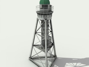 metal lighthouse - low poly 3D Models