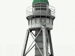 metal lighthouse - low poly 3D Model