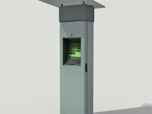 multimedia kiosk - low poly Model 3D