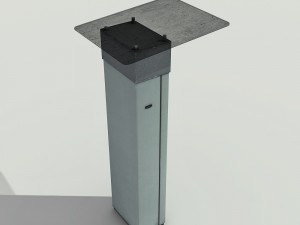 multimedia kiosk - low poly 3D Model