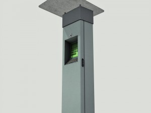 multimedia kiosk - low poly 3D Model