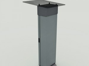 multimedia kiosk - low poly 3D Model