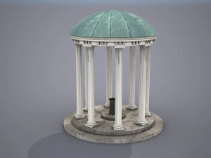 old well - low poly 3D Model