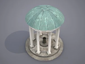 old well - low poly 3D Model