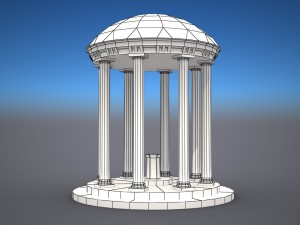 old well - low poly 3D 모델