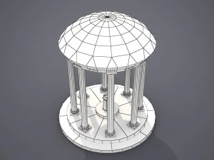 old well - low poly 3D Model