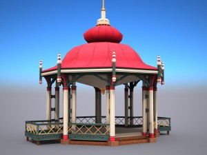 gazebo - low poly 3D Model