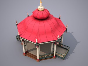 gazebo - low poly 3D Model