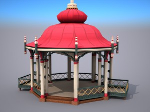 gazebo - low poly 3D Model