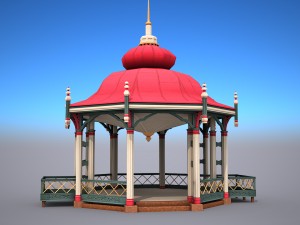 gazebo - low poly 3D Model