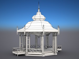 gazebo - low poly 3D Model