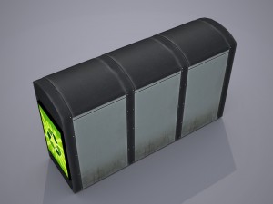 recycling container - low poly 3D Model