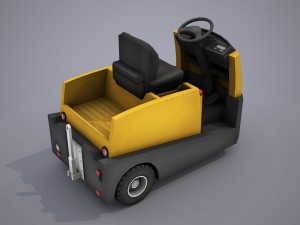 tow tractor - low poly 3D Model