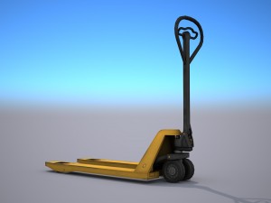 pallet jack - low poly Modelo 3D
