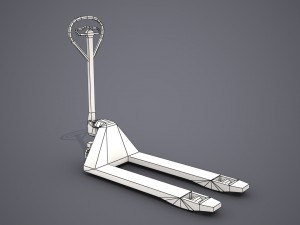 pallet jack - low poly Modelo 3D